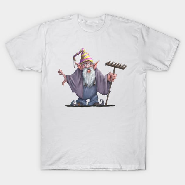 The Old wizard T-Shirt by Tony Morgan